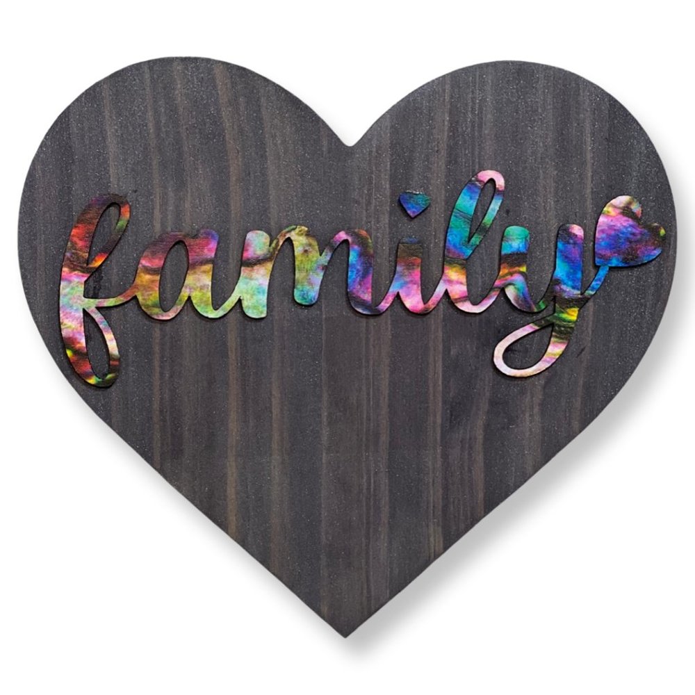 Heart Family and Home Decor